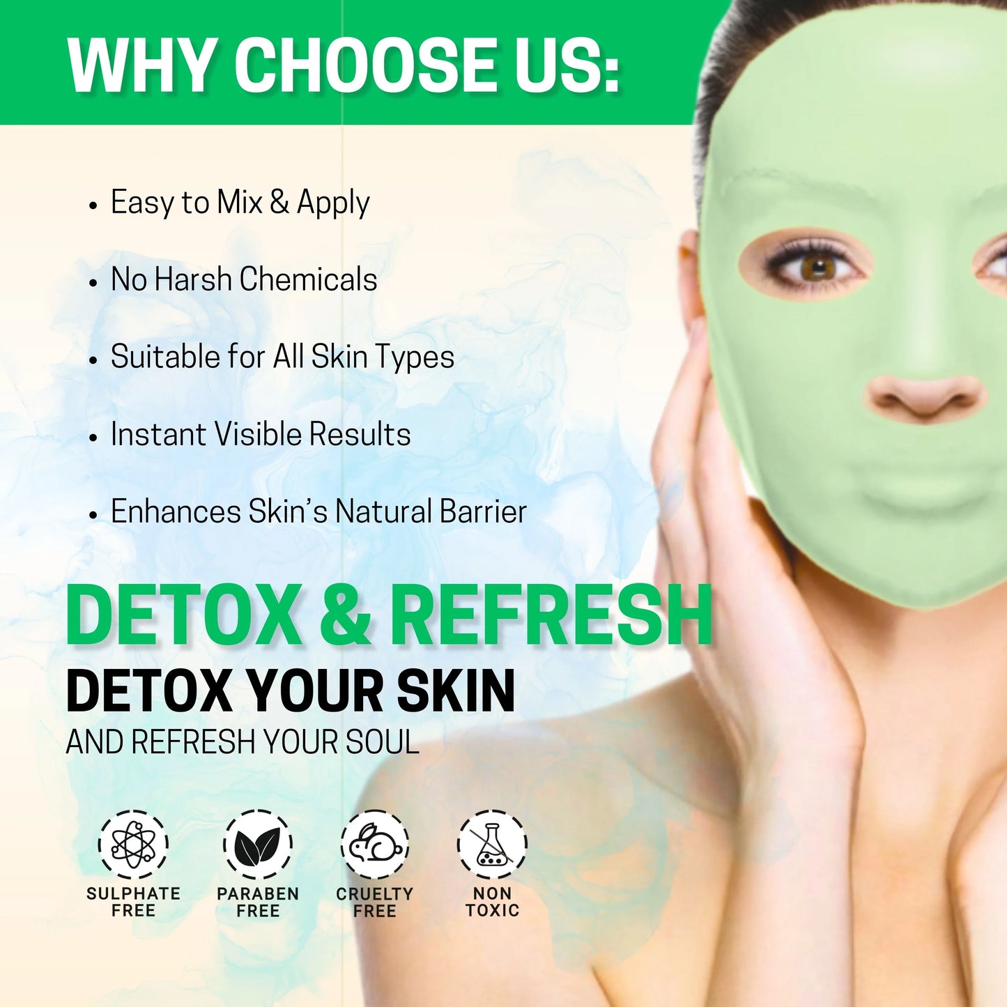 Moringa Algae Peel-Off Mask – Pack of 2 (30g Each