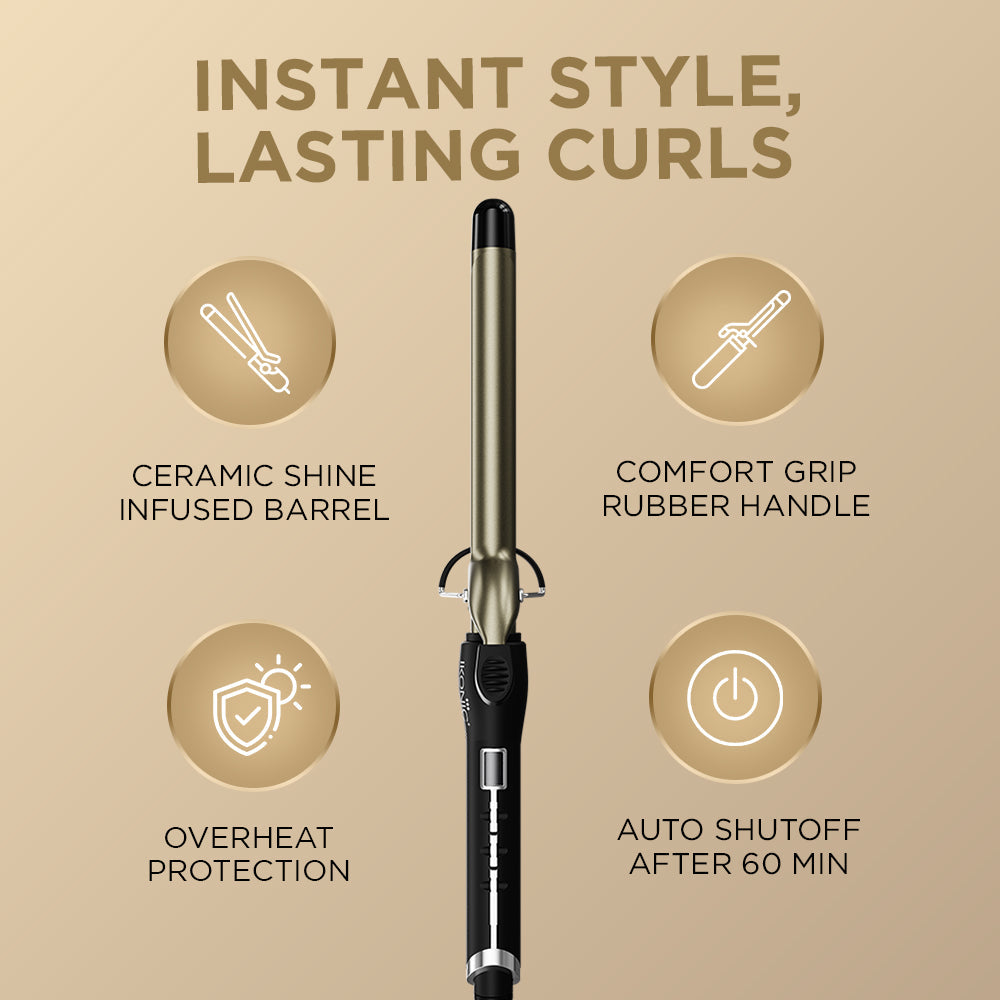Ikonic Professional Curling Tong Hair Curler