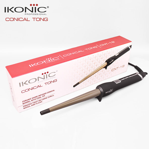 Ikonic Professional Conical Tong Hair Curler