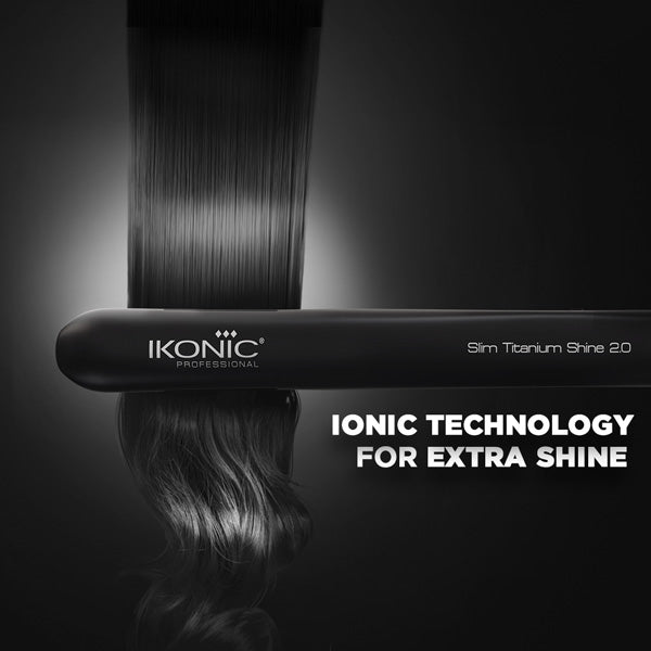Ikonic Professional Slim Titanium Shine 2.0 Hair Straightener