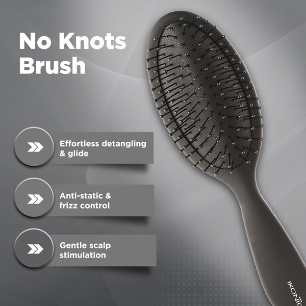 Ikonic Professional No Knots Oval Hair Brushes