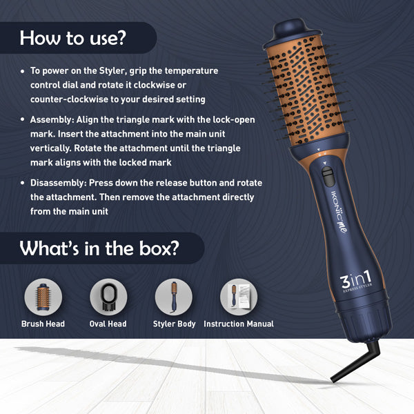 Ikonic Me 3 in 1 Express Styler Hair Styler