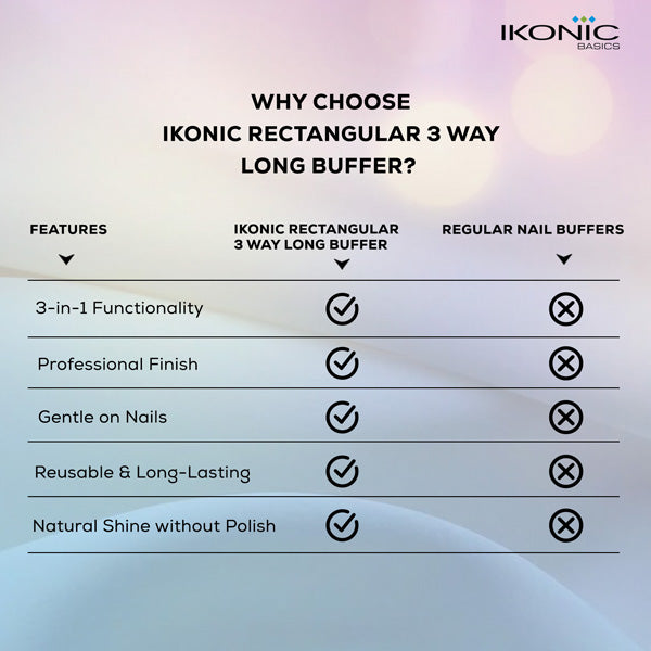Ikonic Basics Rectangular 3 Way Long Buffer IKB-721K