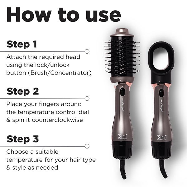 Ikonic Me 3 in 1 Express Styler Hair Styler
