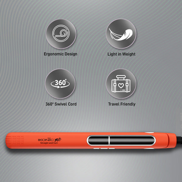 Ikonic Me 2 in 1 Straight and Curl (Slim) Hair Straightener