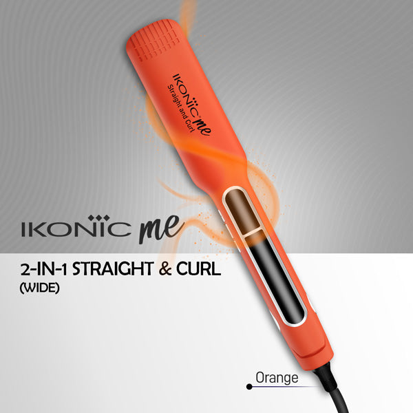 Ikonic Me 2 in 1 Straight and Curl (Wide) Hair Straightener