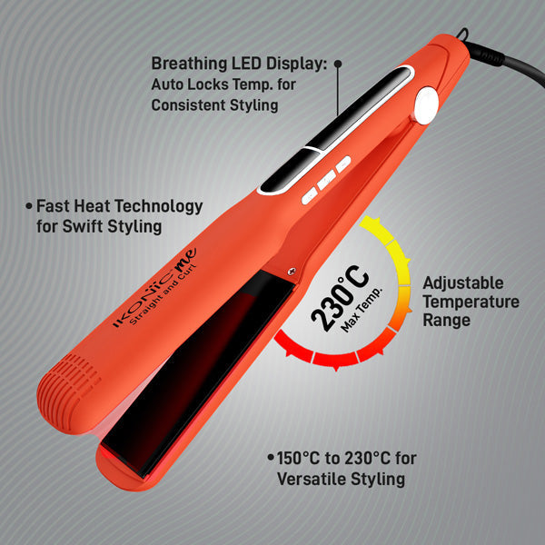 Ikonic Me 2 in 1 Straight and Curl (Wide) Hair Straightener