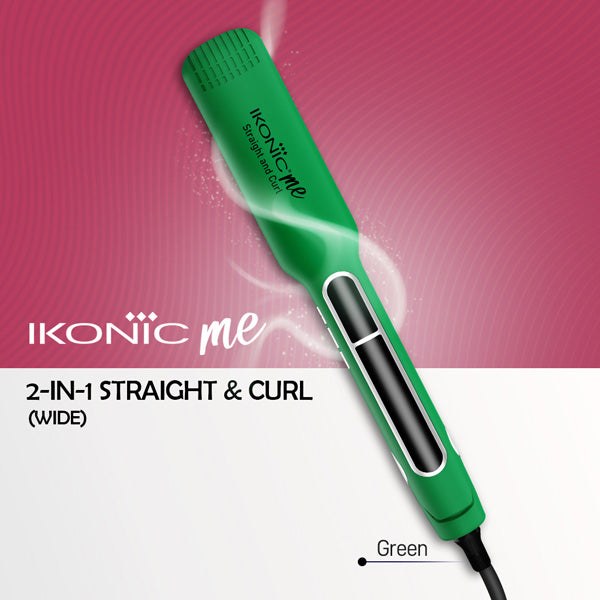 Ikonic Me 2 in 1 Straight and Curl (Wide) Hair Straightener