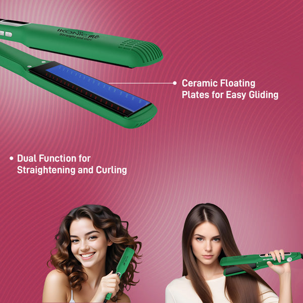 Ikonic Me 2 in 1 Straight and Curl (Wide) Hair Straightener