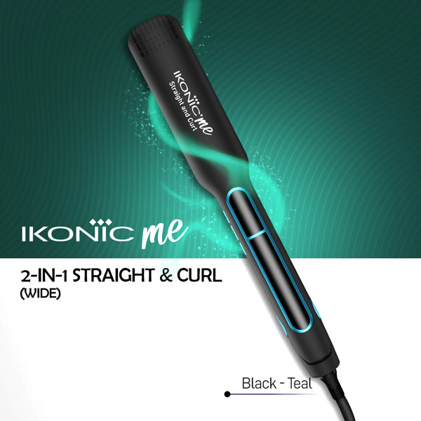 Ikonic Me 2 in 1 Straight and Curl (Wide) Hair Straightener