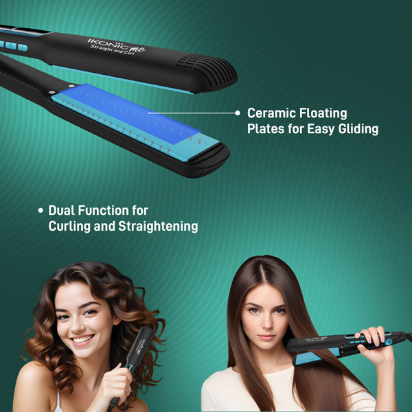 Ikonic Me 2 in 1 Straight and Curl (Wide) Hair Straightener