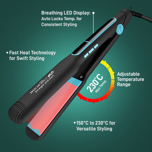 Ikonic Me 2 in 1 Straight and Curl (Wide) Hair Straightener