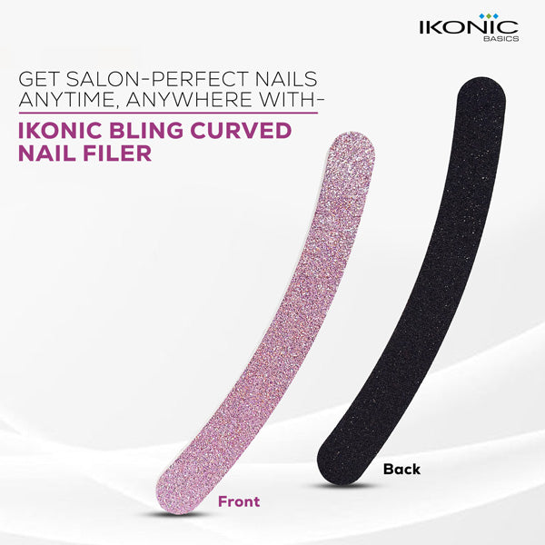 Ikonic Basics Bling Curved Nail Filer IKB-185C