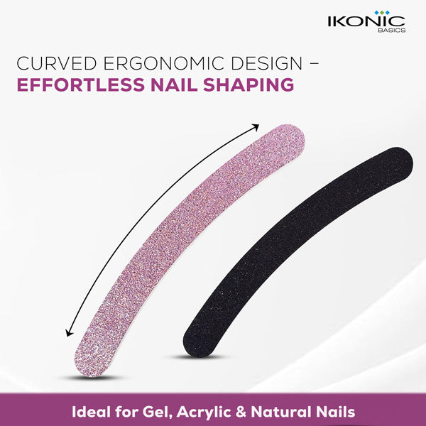 Ikonic Basics Bling Curved Nail Filer IKB-185C