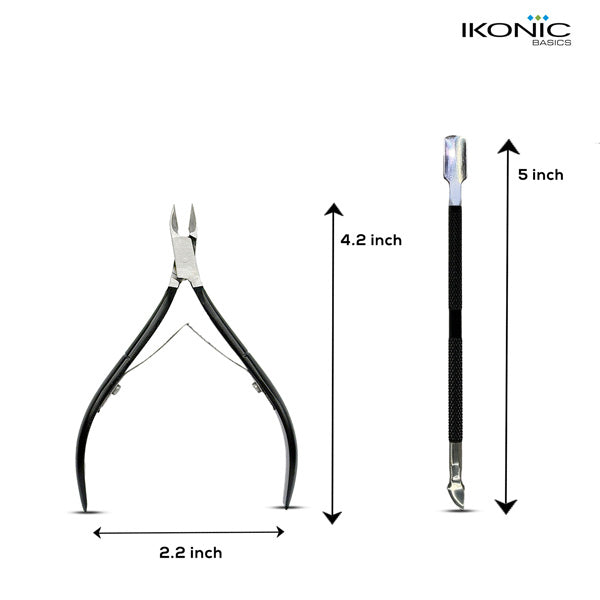 Ikonic Basics 2 in 1 Cuticle Pusher & Cutter IKB-644-1C