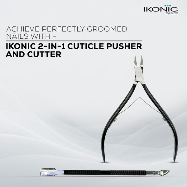 Ikonic Basics 2 in 1 Cuticle Pusher & Cutter IKB-644-1C
