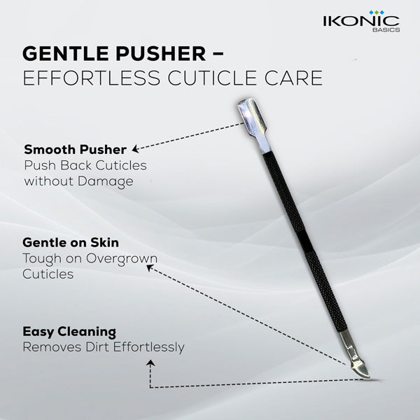 Ikonic Basics 2 in 1 Cuticle Pusher & Cutter IKB-644-1C