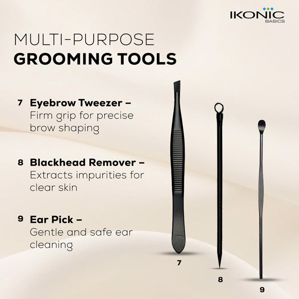 Ikonic Basics 9 in 1 Manicure Kit IKB-173-2C