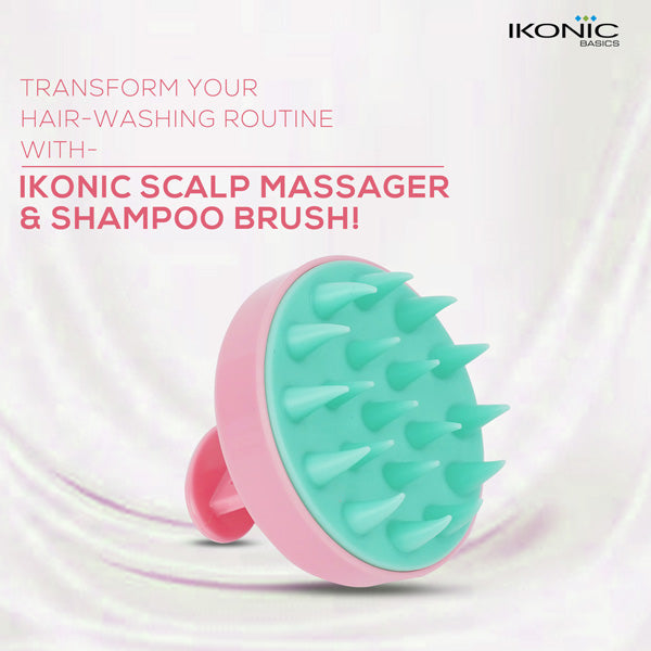 Ikonic Basics Scalp Massager & Shampoo Brush IKB-053C
