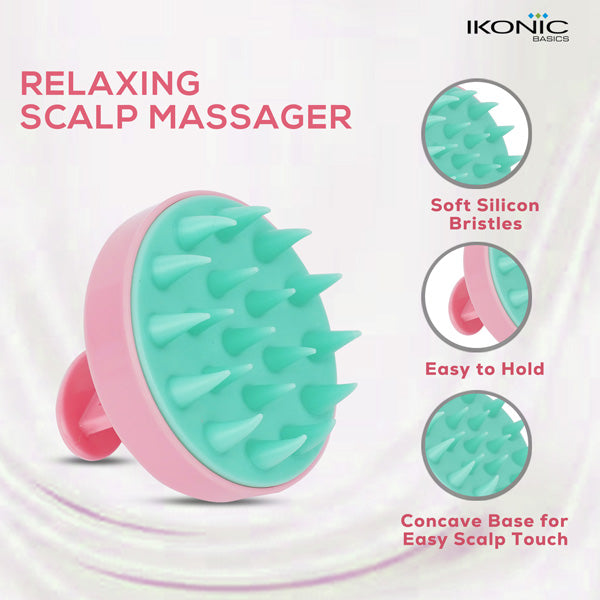 Ikonic Basics Scalp Massager & Shampoo Brush IKB-053C