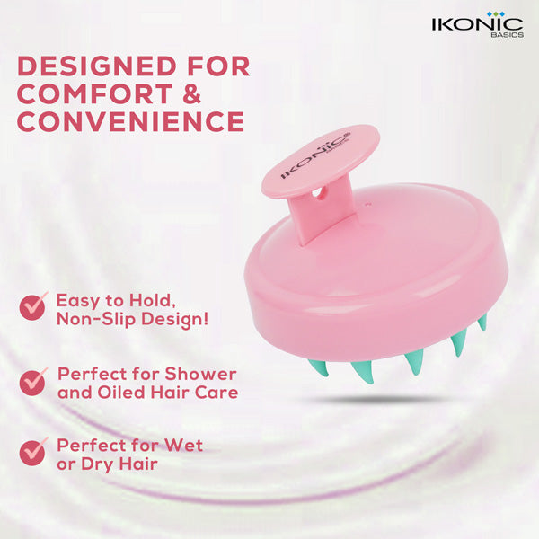 Ikonic Basics Scalp Massager & Shampoo Brush IKB-053C