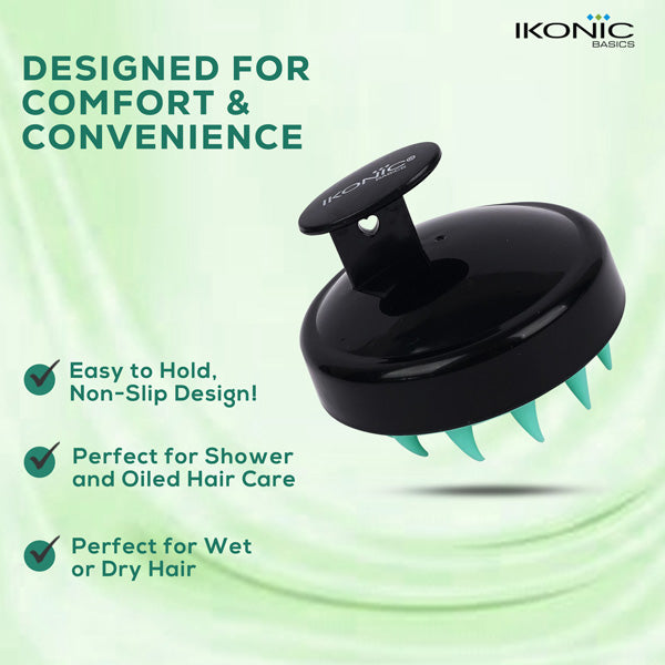 Ikonic Basics Scalp Massager & Shampoo Brush IKB-053C