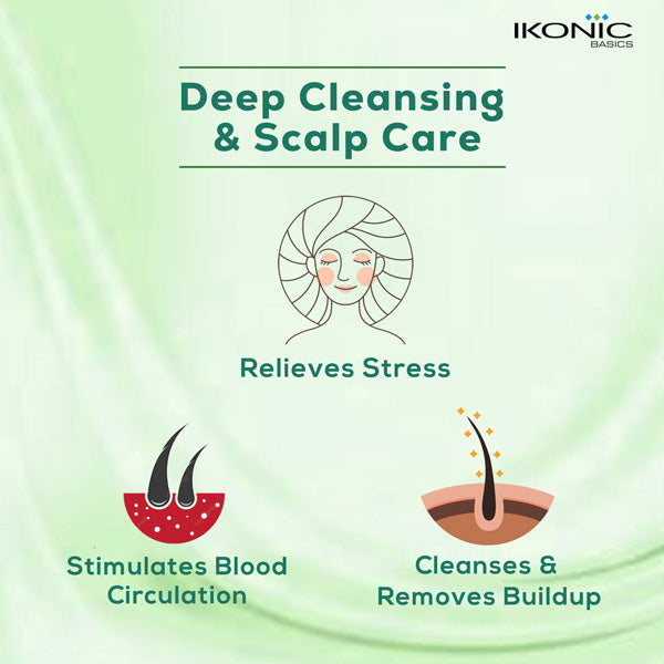 Ikonic Basics Scalp Massager & Shampoo Brush IKB-053C