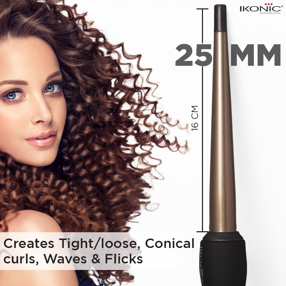 Ikonic Professional Conical Tong Hair Curler