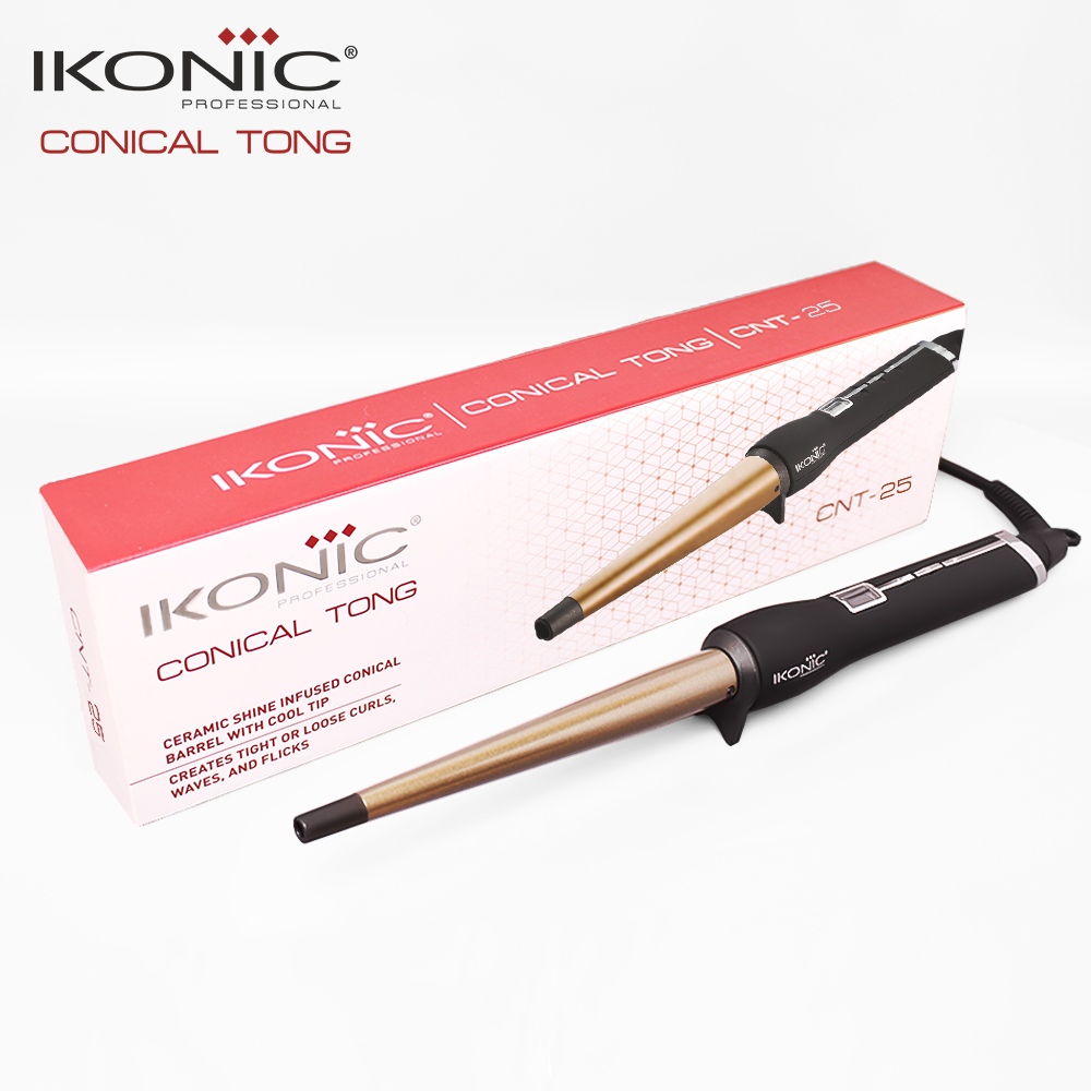 Ikonic Professional Conical Tong Hair Curler