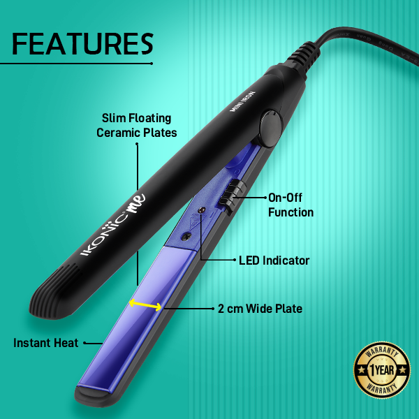 Ikonic Me Mini Iron Hair Straightener