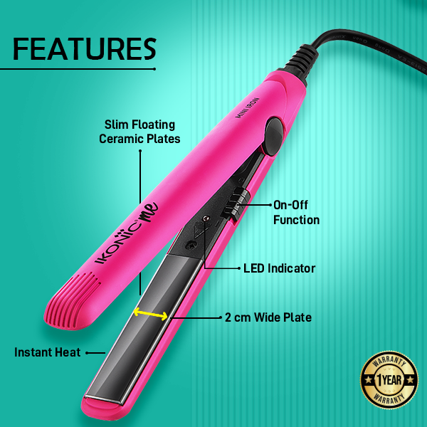 Ikonic Me Mini Iron Hair Straightener