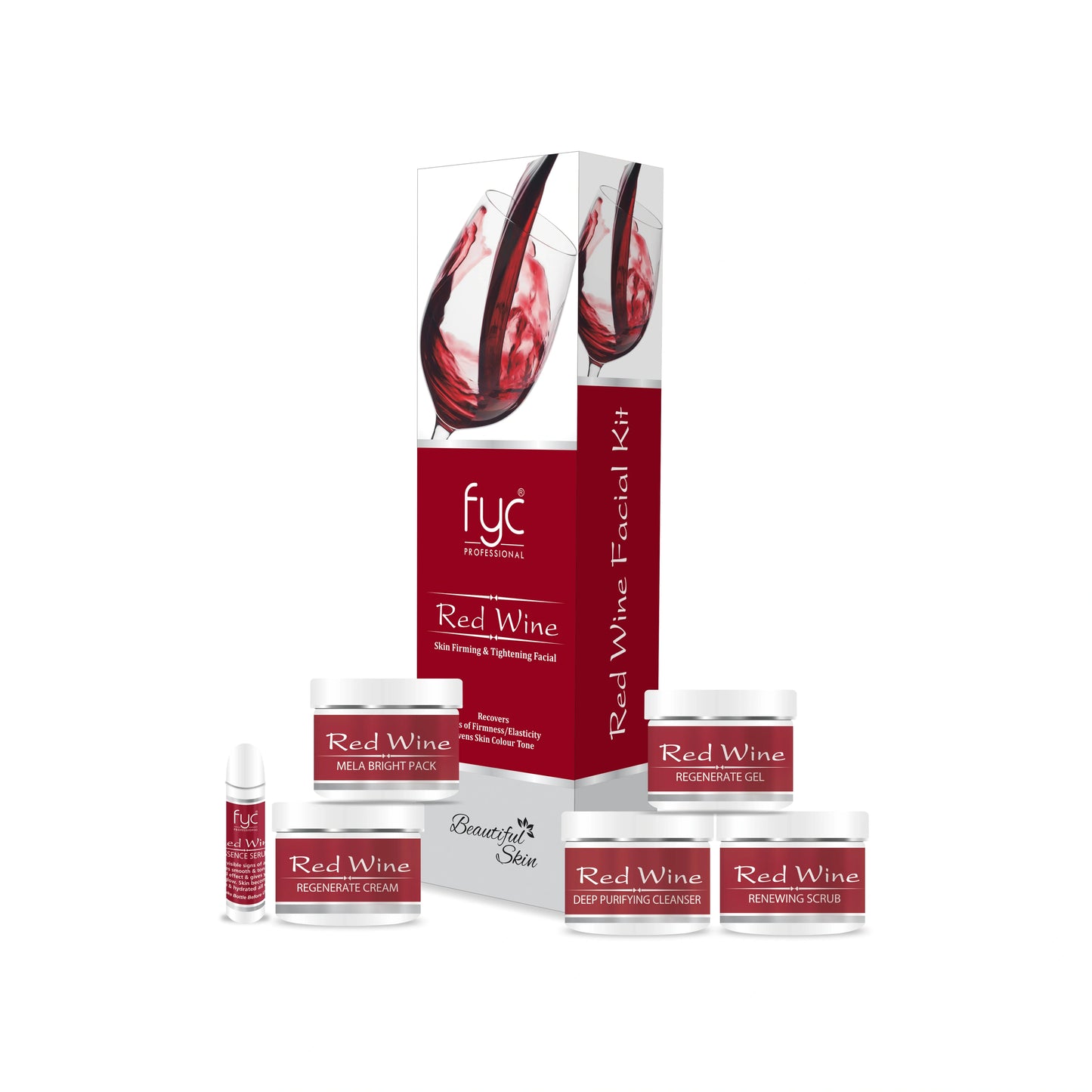 RED WINE SKIN FIRMING & TIGHTENING FACIAL KIT (260g)