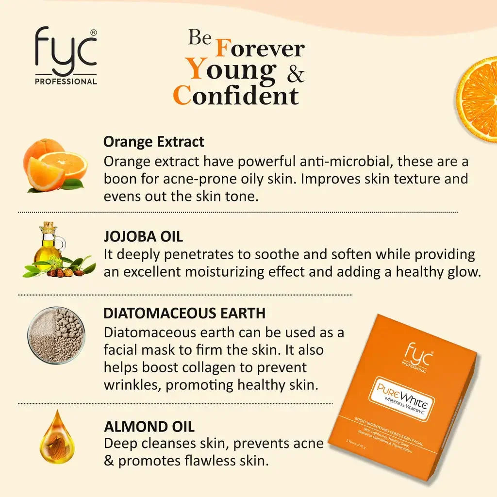 Pure White Vitamin C Facial Kit Pouch