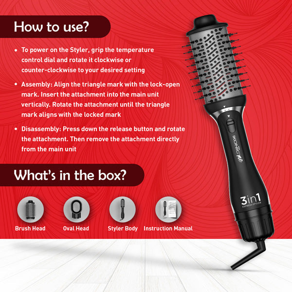 Ikonic Me 3 in 1 Express Styler Hair Styler