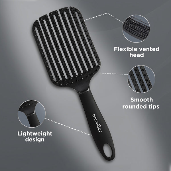 Ikonic Professional Flexi Paddle Hair Brush
