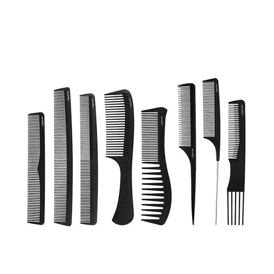Ikonic Professional Pro Comb Set- (Set of 8 Pieces) 