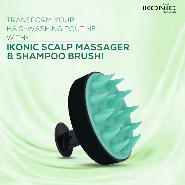 Ikonic Basics Scalp Massager & Shampoo Brush  IKB-053C