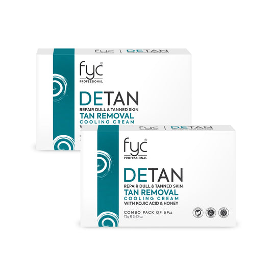 DETAN TAN REMOVAL COOLING CREAM for REPAIR DULL & TANNED SKIN (COMBO PACK)