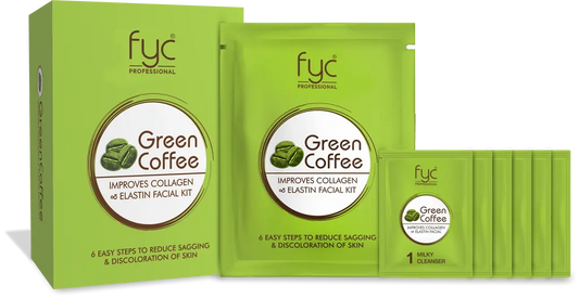 FYC Green Coffee Facial Kit Pouch - Revitalizing & Energizing Skincare Treatment"