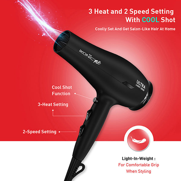 Ikonic Me- Ultralight 2000 Hair Dryer